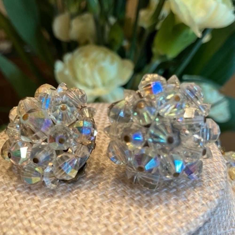 AURORA BOREALIS CLIP EARRINGS